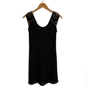 Laundry by Shelli Segal Vintage 90s Y2K Bias Cut Embroidered Strap Dress Size 2